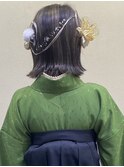 ボブ　ヘアアレンジ