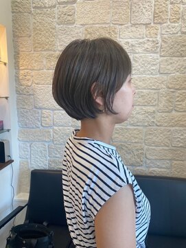 ヴァン カウンシル 川口店(VAN COUNCIL) 小顔カット大人ショートボブ×艶カラーブラウン ハイライト#3