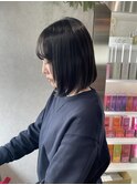 【立川cres小山】透明感暗髪ボブ
