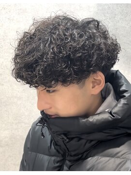 ブラック 渋谷 2nd(BLUCK) プードルパーマメンズパーママッシュ