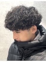 ブラック 渋谷 2nd(BLUCK) プードルパーマメンズパーママッシュ