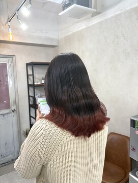 アジールヘア 東上野店(agir hair) 20代30代40代大人可愛い裾カラー【上野】