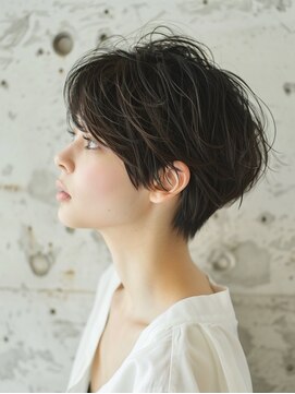 アルトリスト(Altruist Aging×HAIR&SPA) ☆イメチェンピンクベージュアンブレラカラー前髪クールショート