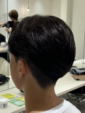 バース 梅田中崎町店(BIRTH) ニュアンスパーマセンターパート曲がる縮毛矯正ワンカールパーマ