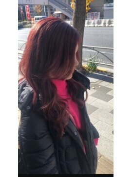 ココロ ヘアーアンドスパ 目黒(cocoro hair&spa) ピンクヘアカラー