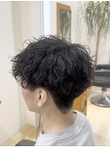 波巻きパーマ