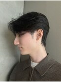 毛流れセンターパートニュアンスパーマ秋冬トレンドヘア