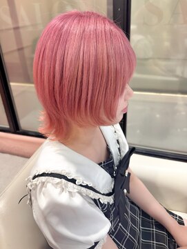 ピンクカラー/ピーチピンクカラー/ハイトーンカラー/ブリーチ