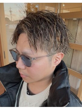 メンズツイストパーマorハイライトカラー