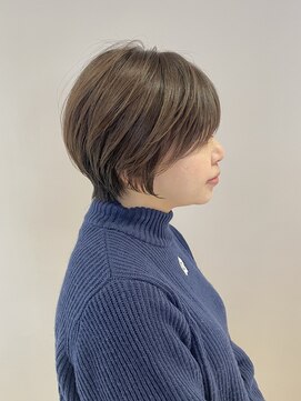 ルカ リノア(Luca lino:a) 丸みショート×透明感ベージュ