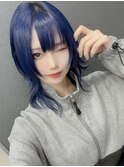 ネイビーブルージェンダーレスウルフ