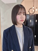 ローレン(LOREN) 黒髪/ボブルフ/ネビージュ/小顔/ワンレン/栄/髪質改善/前髪