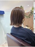 【L by first】耳掛け切りっぱなしボブ