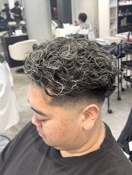 エデアンホンテン メンズサロン(EDEAN 本店 （旧：EDEAN 上通）) 熊本メンズカット MEN'S HAIR 極道パーマ ホワイトメッシュ