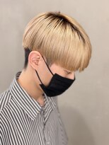 エルマーク メンズパーマ 心斎橋(L-MARK)&nbsp;ダブルカラー/ブリーチ/ミルクティー/ヘアカラー/men's