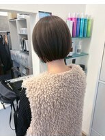 エメ 北花田(Aime)&nbsp;20代30代40代ミニボブココアブラウン小顔美肌ストレート丸みボブ