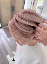 オールバイオー(Owl by oOo) メンズセンターパート×柔らかピンクベージュ