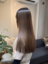 ジプソ(Gypso) ワンレングスカット×髪質改善縮毛矯正