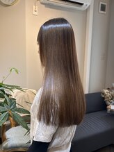 ジプソ(Gypso) ワンレングスカット×髪質改善縮毛矯正