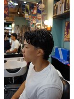 タイト スワッグ バーバーワークス(TIGHT SWAG BARBERWORKS)&nbsp;テーパーフェードマレット×パーマ