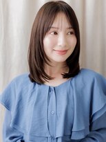 カバーヘアアンドスパ ブリス 浦和(COVER HAIR&SPA bliss) シースルーバングバタフライカットミディアムレイヤー30代40代X