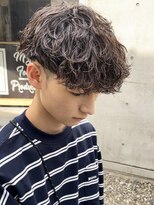 フィフス 大分(fifth)&nbsp;大分シャドウパーマメンズカットラウンドマッシュツーブロック