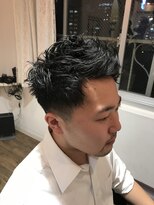 パティオンツー(PATIONN2)&nbsp;メンズ刈り上げツーブロックフェードカットジェルスタイリング