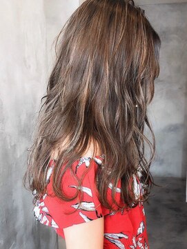 エル セルカ 高田馬場(el CERCA) [高田馬場新宿池袋]ハイライト×外国人風ロング×グレージュ