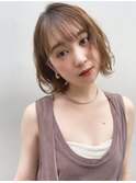 【BAYROOM】パーマもカワイイ☆ふわくしゅミニボブ