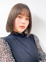 エアー 横浜(AIR)&nbsp;20代30代40代【長谷川】大人可愛いシースルー前髪×シンプルボブ