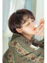 ハク アトリエ(HaKU atelier)&nbsp;透け感シアカラーコンマヘア耳かけショートウルフ韓国マッシュ4