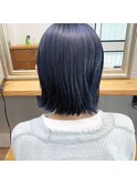 ネイビーブルーボブ