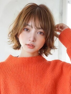 アグ ヘアー ピリカ 千歳店(Agu hair pirca) 《Agu hair》毛先ランダムが可愛いフワボブ