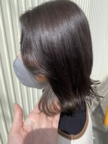 ルポ(H REPOS) オリーブカラー/インナーカラー/外ハネ/ボブ/髪質改善