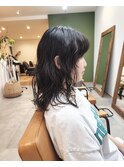 ミディアム×パーマ