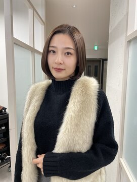 フレーム ヘア ルーム 天王寺駅前店(FRAME hair room) ワンカール大人可愛いショートボブ