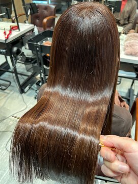 アディクト 東陽町西口(addict) ツヤ髪になれる髪質改善カラー＿美髪ブラウン＿ロング［東陽町］