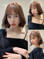 アリュウル 表参道 青山(Allure) 韓国ボブ タンバルモリ 切りっぱなしボブミニボブワンカールボブ