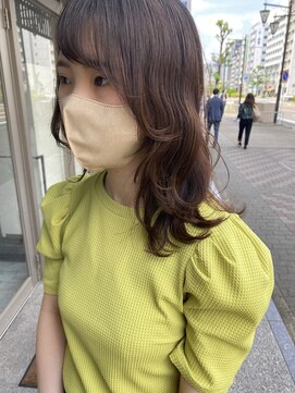 ミニム ヘアー(minim hair) 【minim×日比】顔周りレイヤー×ナチュラルブランジュ