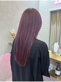 ダブルカラーピンクラベンダーケアブリーチハイトーン韓国ブルベ