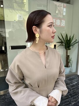 スミ(sumi) オールバック×タイトアレンジ