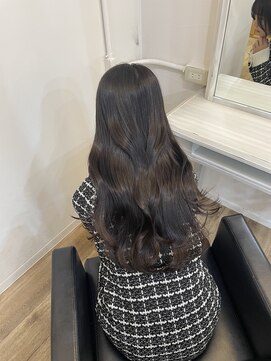 イオエ(ioe) 黒髪/ボブルフ/ネビージュ/小顔/ワンレン/髪質改善/グレージュ