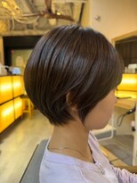 ヘアリゾート粋 トゥジュ 池袋東口店(tujuh) 丸みショートラベンダーエモージュ小顔カット　池袋