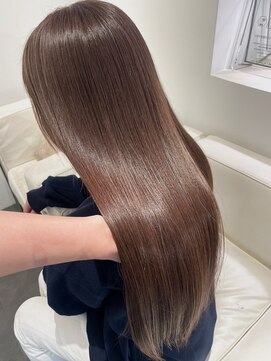 ベレーザシェルト(Beleza scelto) 4180透明感グレージュカラー艶髪ワンホンヘア韓国レイヤーロング