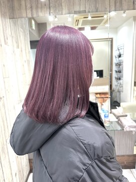 トムキャット(TOM CAT) 春カラー　ケアブリーチ　ダブルカラー　ピンクパープル