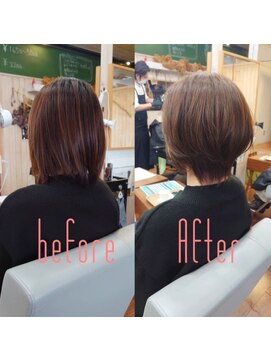 スミカ(sumica) #春らしく #バッサリチョキチョキ #アッシュ系カラー