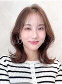 くびれヘア/ブラウン/韓国風/髪質改善トリートメント/縮毛矯正