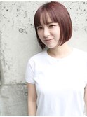 天神【BIRTH】切りっぱなしボブ×ぱっつん前髪ウエットヘア