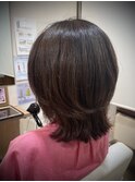 レイヤーミディアム白髪染めハイライト30代40代50代60代/新瑞橋
