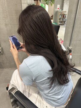 ラック(LUCK) レイヤーぱっつん前髪ステップボーンカットシルキー船橋/韓国